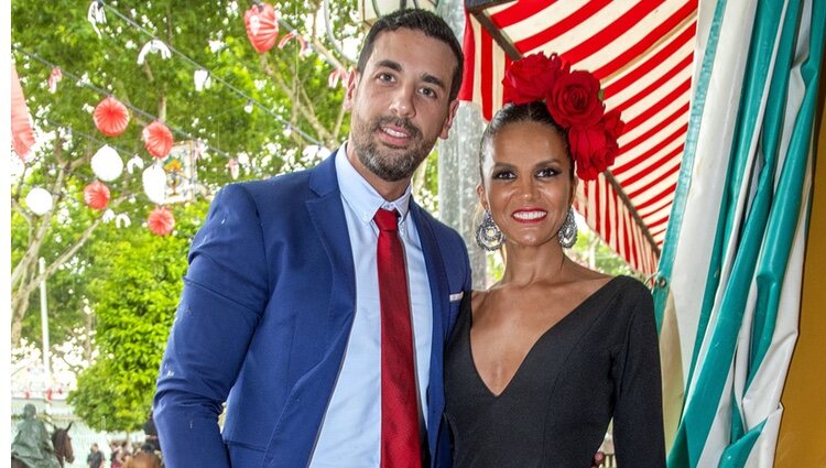 Marta López y su novio Rubén en la Feria de Abril de Sevilla 2022