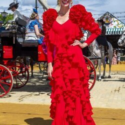 Laura Sánchez en la Feria de Abril de Sevilla 2022