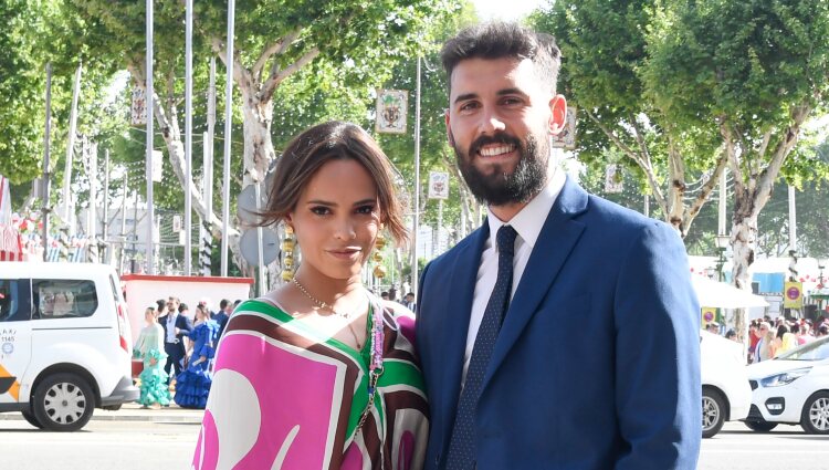 Gloria Camila y su novio David en la Feria de Abril de Sevilla 2022