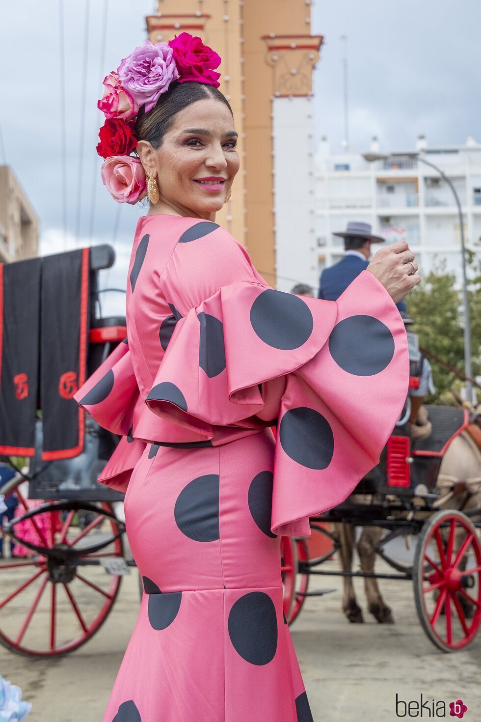 Raquel Bollo en la Feria de Abril de Sevilla 2022