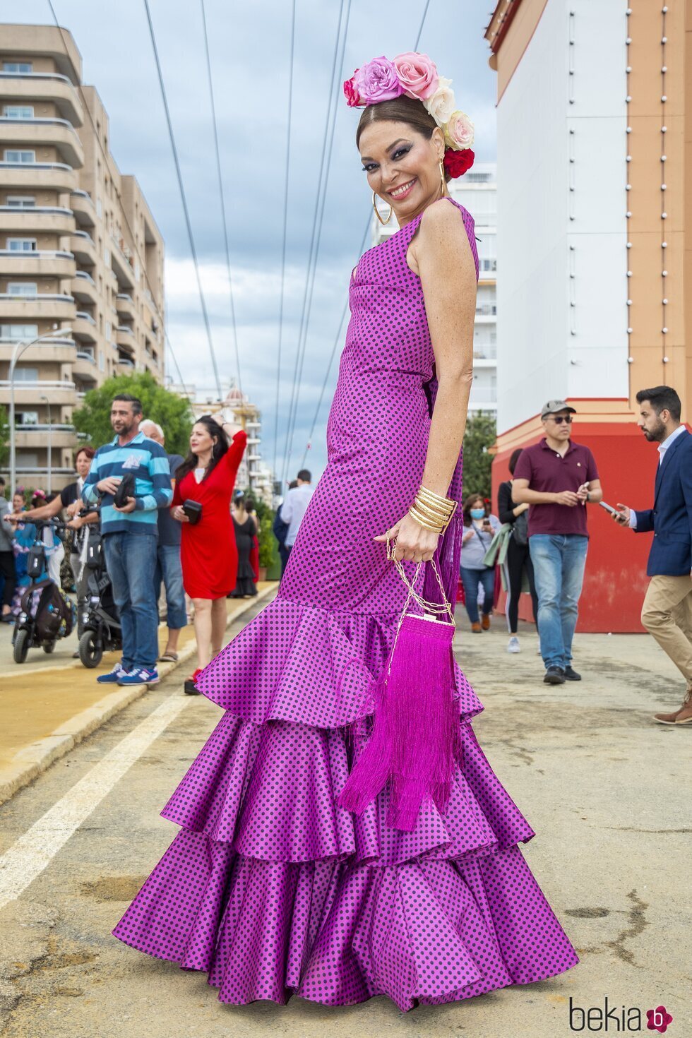 Lucía Hoyos en la Feria de Abril de Sevilla 2022