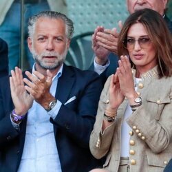 Nieves Álvarez y su novio en el Madrid Open de Tenis 2022