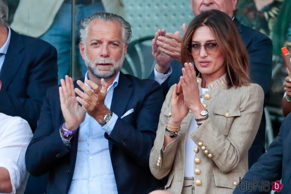 Nieves Álvarez y su novio en el Madrid Open de Tenis 2022