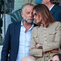 Nieves Álvarez con su novio en el Madrid Open de Tenis 2022