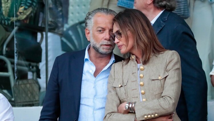 Nieves Álvarez con su novio en el Madrid Open de Tenis 2022