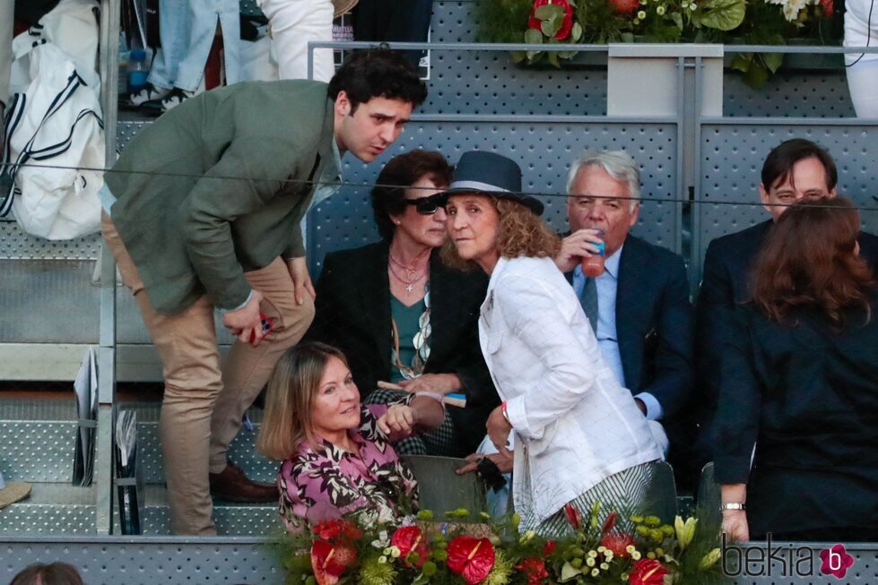 La Infanta Elena y Froilán en la final del Mutua Madrid Open 2022