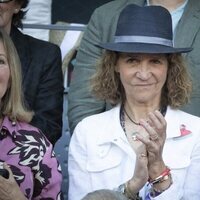 La Infanta Elena en la final del Mutua Madrid Open 2022