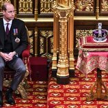 El Príncipe Guillermo junto a la Corona Imperial en la Apertura del Parlamento 2022