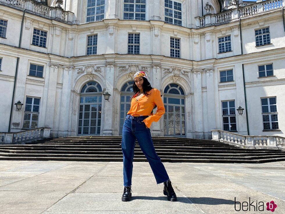 Chanel es fotografiada de visita en el Pabellón de Caza de Stupinigi