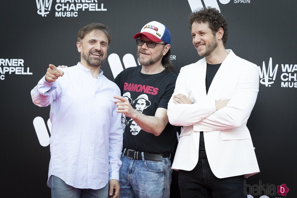 José Mota, Santiago Segura y Daniel Diges en la inauguración de 'The Music Station'