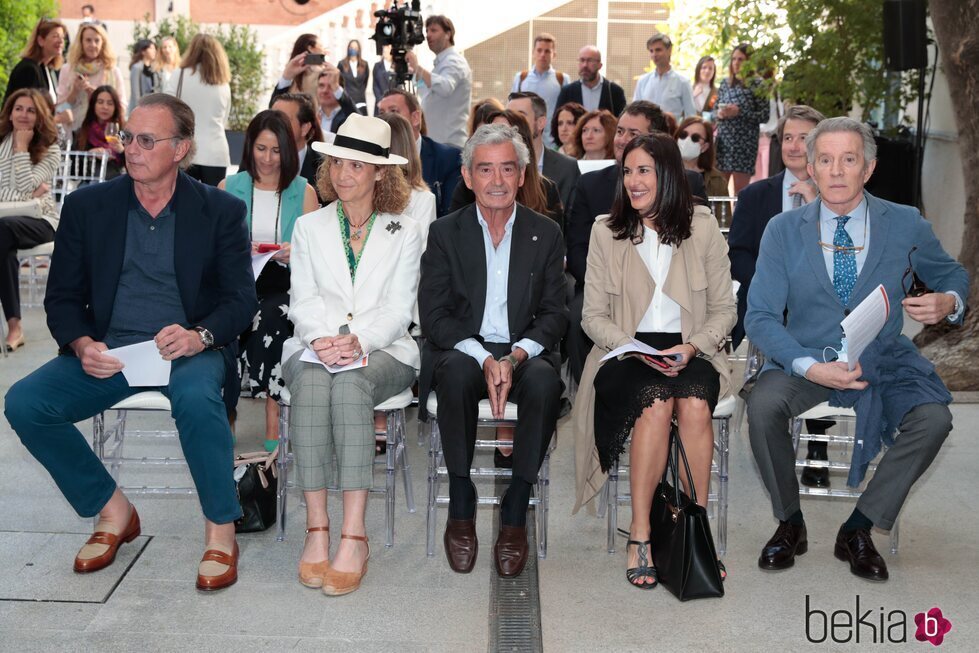 Bertín Osborne, la Infanta Elena y Alfonso Díez en la presentación de +Family