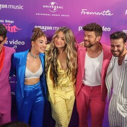 Alfred García, Ana Guerra, Lola Índigo, Ricky Merino y Agoney en la presentación de 'La Niña'