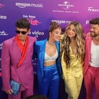 Alfred García, Ana Guerra, Lola Índigo, Ricky Merino y Agoney en la presentación de 'La Niña'