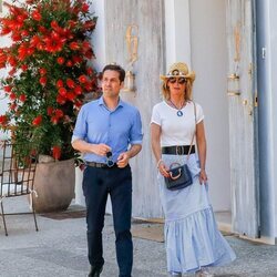 Emma García y Aitor Senar en Ibiza durante sus vacaciones