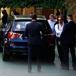 José María Almoguera a su llegada a su boda