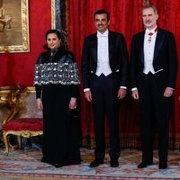 Los Reyes Felipe y Letizia, el Emir de Catar y la Jequesa Jawaher de Catar en la cena de gala por la Visita de Estado del Emir y la Jequesa de Catar a Espa