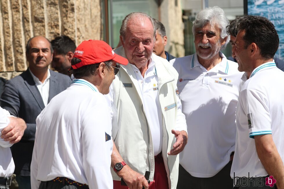 El Rey Juan Carlos en el Náutico de Sanxenxo en su regreso a España