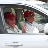 El Rey Juan Carlos y Pedro Campos en Sanxenxo