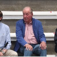 El Rey Juan Carlos en el partido de balonmano de Pablo Urdangarin en Pontevedra