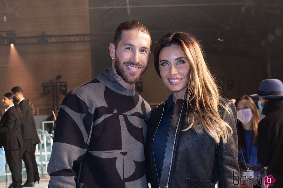 Sergio Ramos y Pilar Rubio en un desfile de Louis Vuitton en la Fashion Week en París 2022