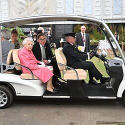 La Reina Isabel durante su paso por Chelsea Flower Show 2022