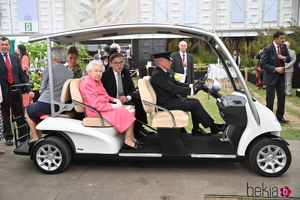 La Reina Isabel durante su paso por Chelsea Flower Show 2022