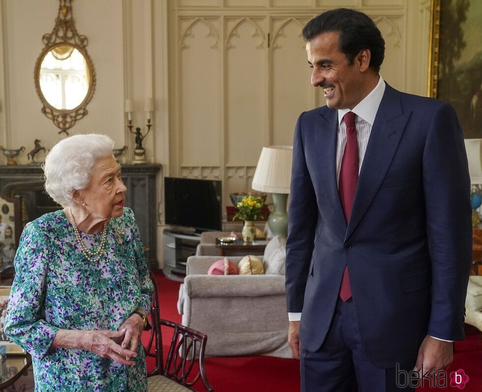 La Reina Isabel y el Emir de Catar en Windsor Castle