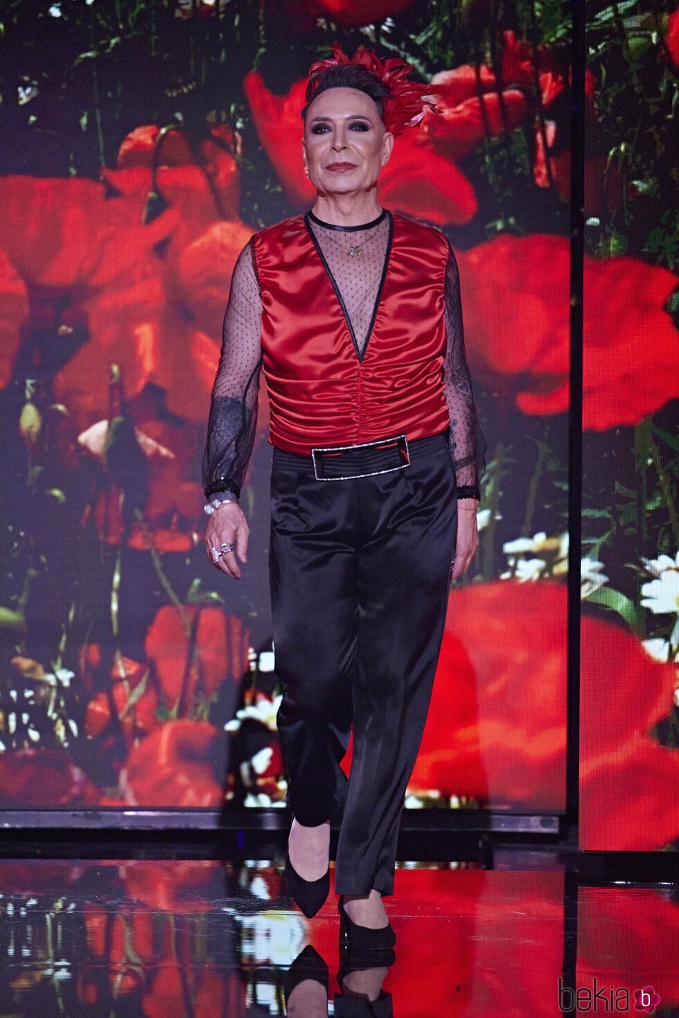 Maestro Joao en el desfile Opium de Ana María Aldón en la 'Sálvame Fashion Week 2022'