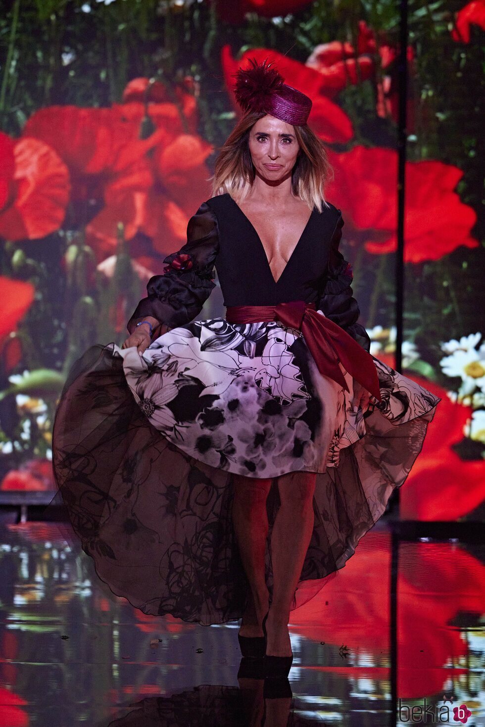 María Patiño en el desfile Opium de Ana María Aldón en la 'Sálvame Fashion Week 2022'