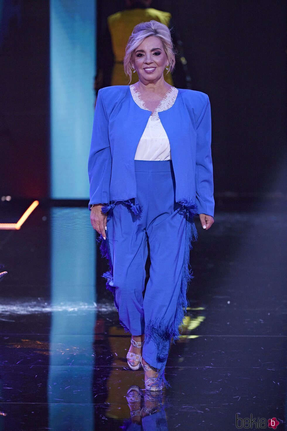 Carmen Borrego en el desfile Jóvenes diseñadores en la 'Sálvame Fashion Week 2022'