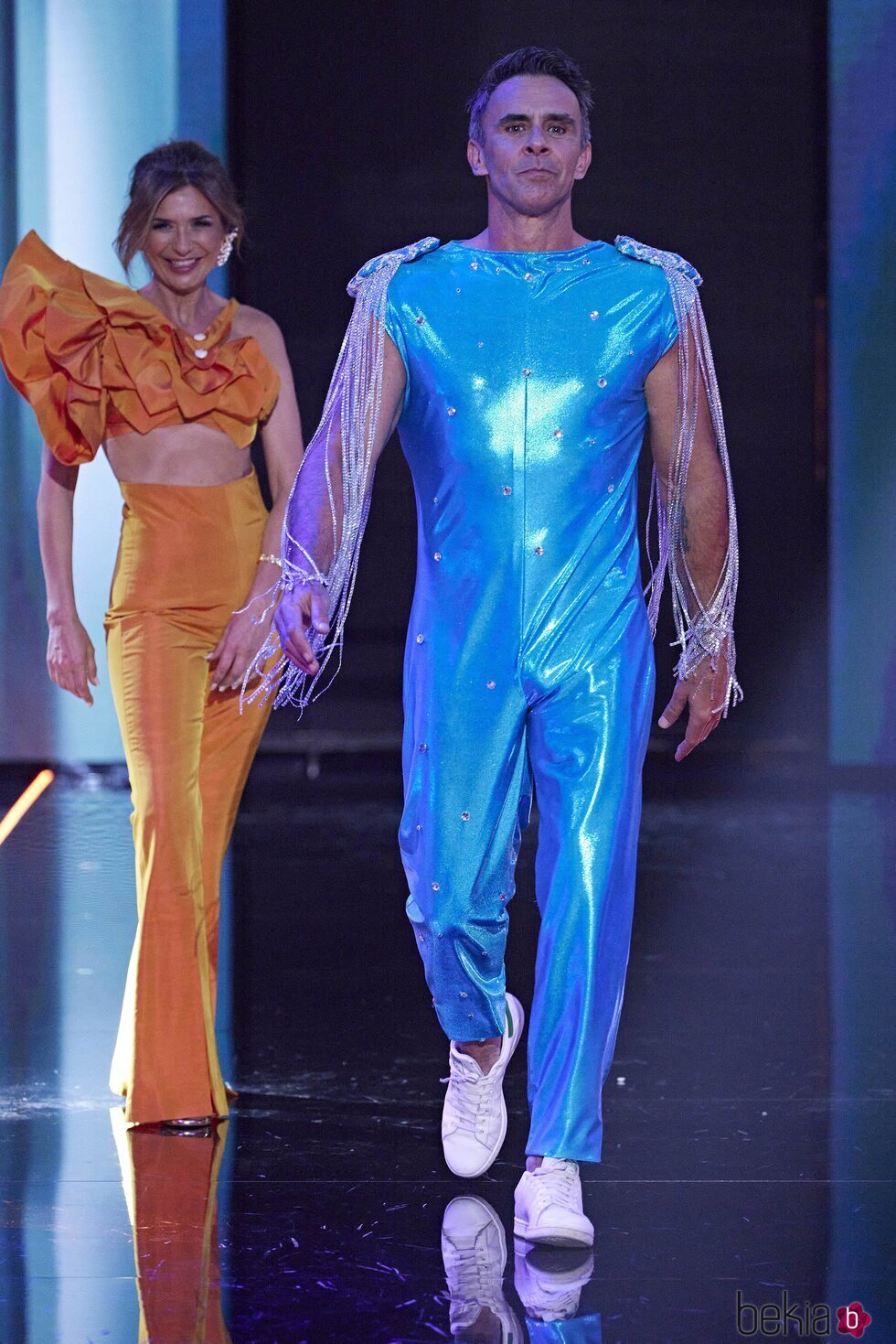 Alonso Caparrós en el desfile Jóvenes diseñadores en la 'Sálvame Fashion Week 2022'