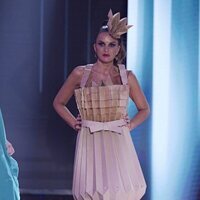 Marta López en el desfile Jóvenes diseñadores en la 'Sálvame Fashion Week 2022'