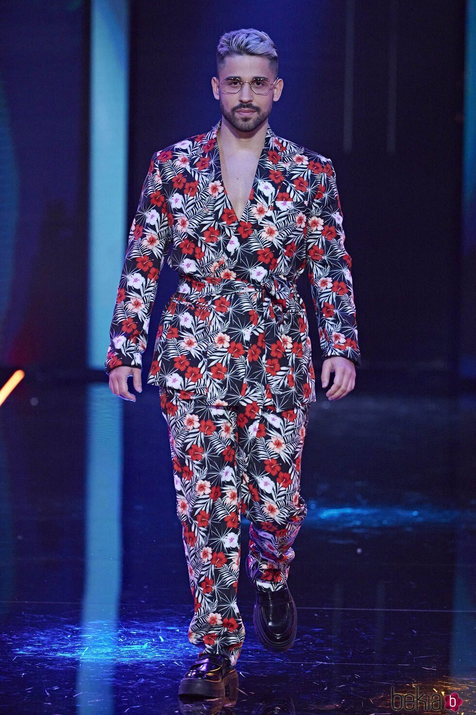 Miguel Frigenti en el desfile Jóvenes diseñadores en la 'Sálvame Fashion Week 2022'