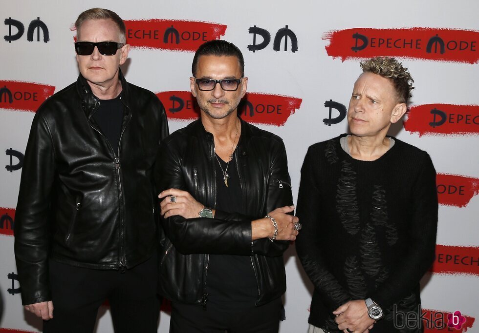 Los integrantes de Depeche Mode en un tour por Italia