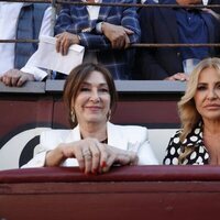 Ana Rosa Quintana con Cristina Tárrega en Las Ventas de Madrid