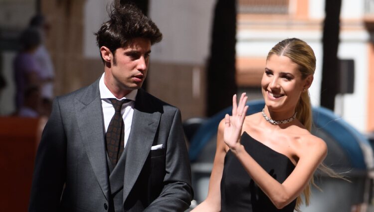 Teresa Andrés Gonzalvo e Ignacio Ayllón en la boda de Marta Lozano y Lorenzo Remohi