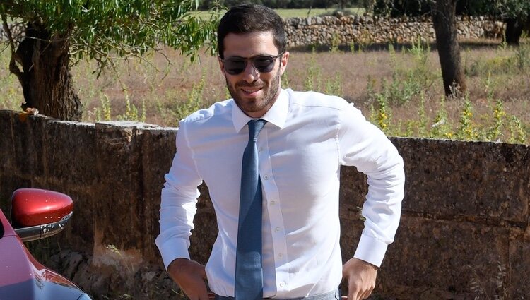 Marc Abousleiman, novio de Mafalda de Bulgaria, llegando a su boda