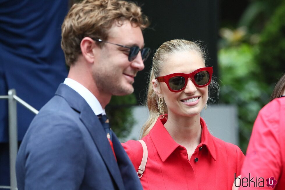 Pierre Casiraghi y Beatrice Borromeo en el Gran Premio de F1 de Mónaco 2022