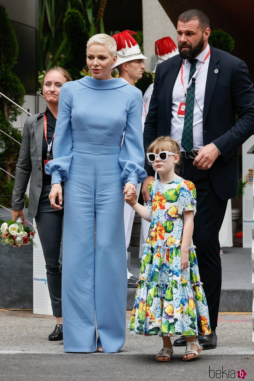 Charlene de Mónaco y Gabriella de Mónaco en el Gran Premio de F1 de Mónaco 2022