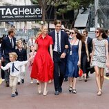 Pierre Casiraghi y Beatrice Borromeo y su hijo, Alexandra de Hannover y Ben-Sylvester Strautmann, Carlota Casiraghi y su hijo Raphaël Elmaleh