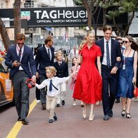 Pierre Casiraghi y Beatrice Borromeo y su hijo, Alexandra de Hannover y Ben-Sylvester Strautmann, Carlota Casiraghi y su hijo Raphaël Elmaleh