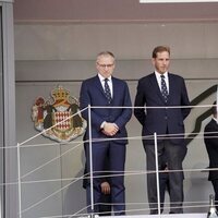 Andrea Casiraghi, Charlene de Mónaco y Gabriella de Mónaco en el Gran Premio de F1 de Mónaco 2022