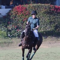 El Príncipe Harry en un partido de polo en Santa Barbara