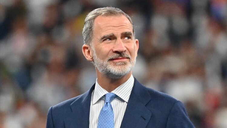 El Rey Felipe VI en la final de la Champions donde ganó el Real Madrid