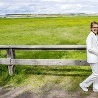 Estela de Suecia en el décimo aniversario de la inauguración de un sendero en su honor en Linkoping