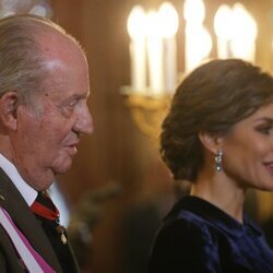 El Rey Juan Carlos y la Reina Letizia en la Pascua Militar 2018 en el Palacio Real