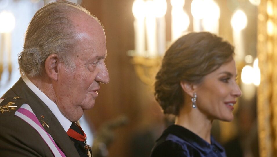 El Rey Juan Carlos y la Reina Letizia en la Pascua Militar 2018 en el Palacio Real