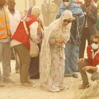 La Reina Letizia visita un proyecto de producción agrícola en Mauritania