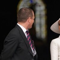 Peter Phillips y Meghan Markle en el Servicio de Acción de Gracias por el Jubileo de Platino