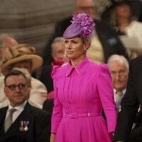 Zara Phillips y Mike Tindall en el Servicio de Acción de Gracias por el Jubileo de Platino